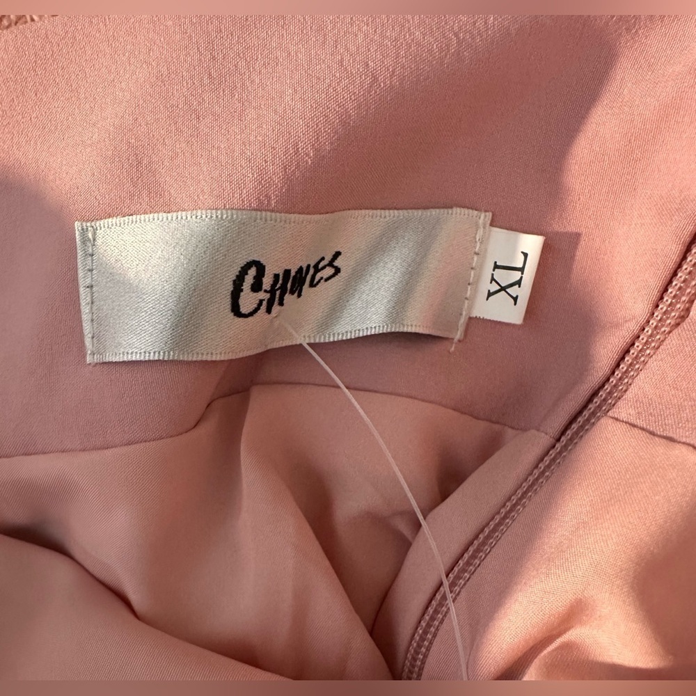 NWT Women’s Vintage Style High Waist Side Zip Flair Shirt Dusty Pink Size XL - Picture 10 of 10